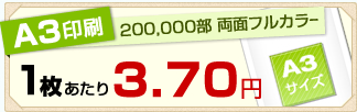 B3印刷 5万枚 両面フルカラー