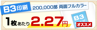 B3印刷 20万枚 両面フルカラー